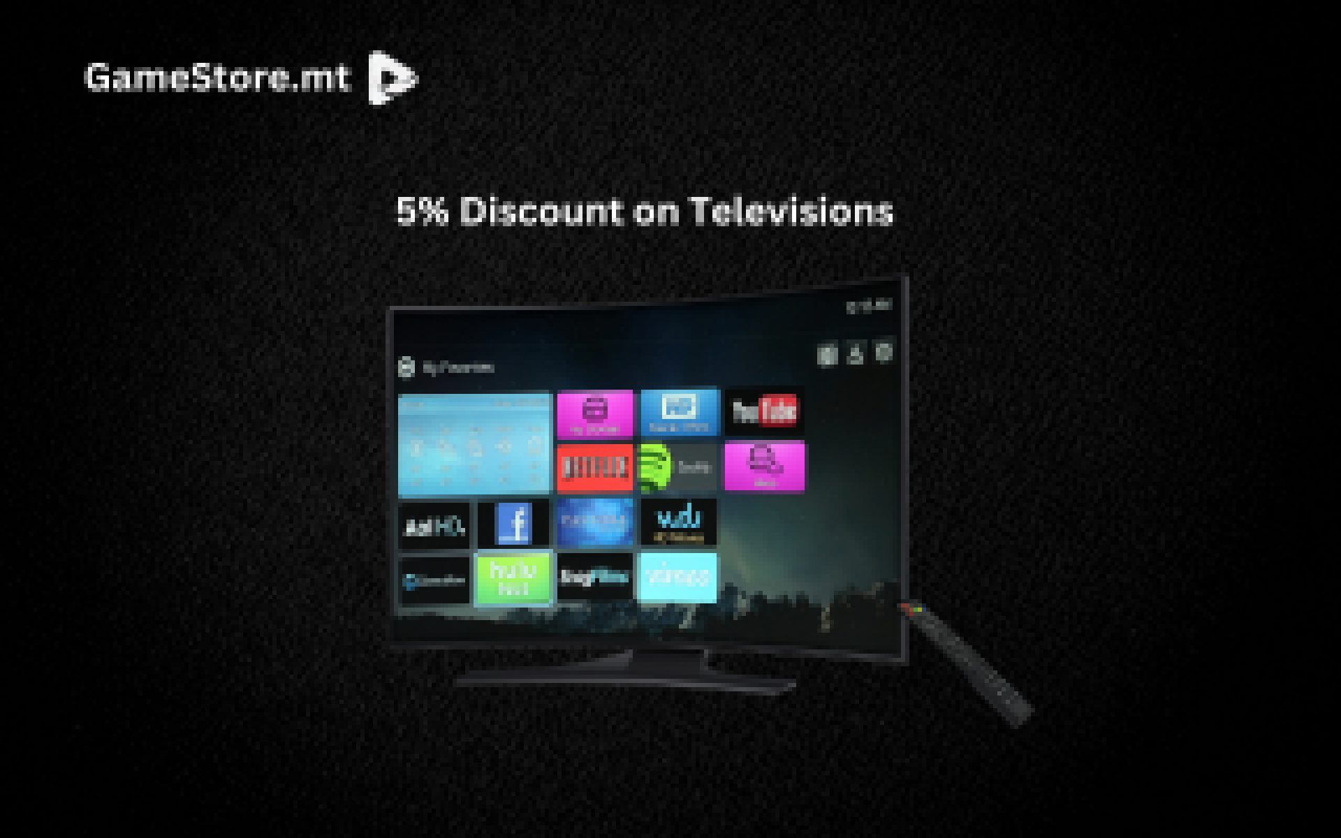 GameStore Discounts - Malta Entertainment Discounts & Offer  on Coupon Club.mt - 5% Discount on Televisions