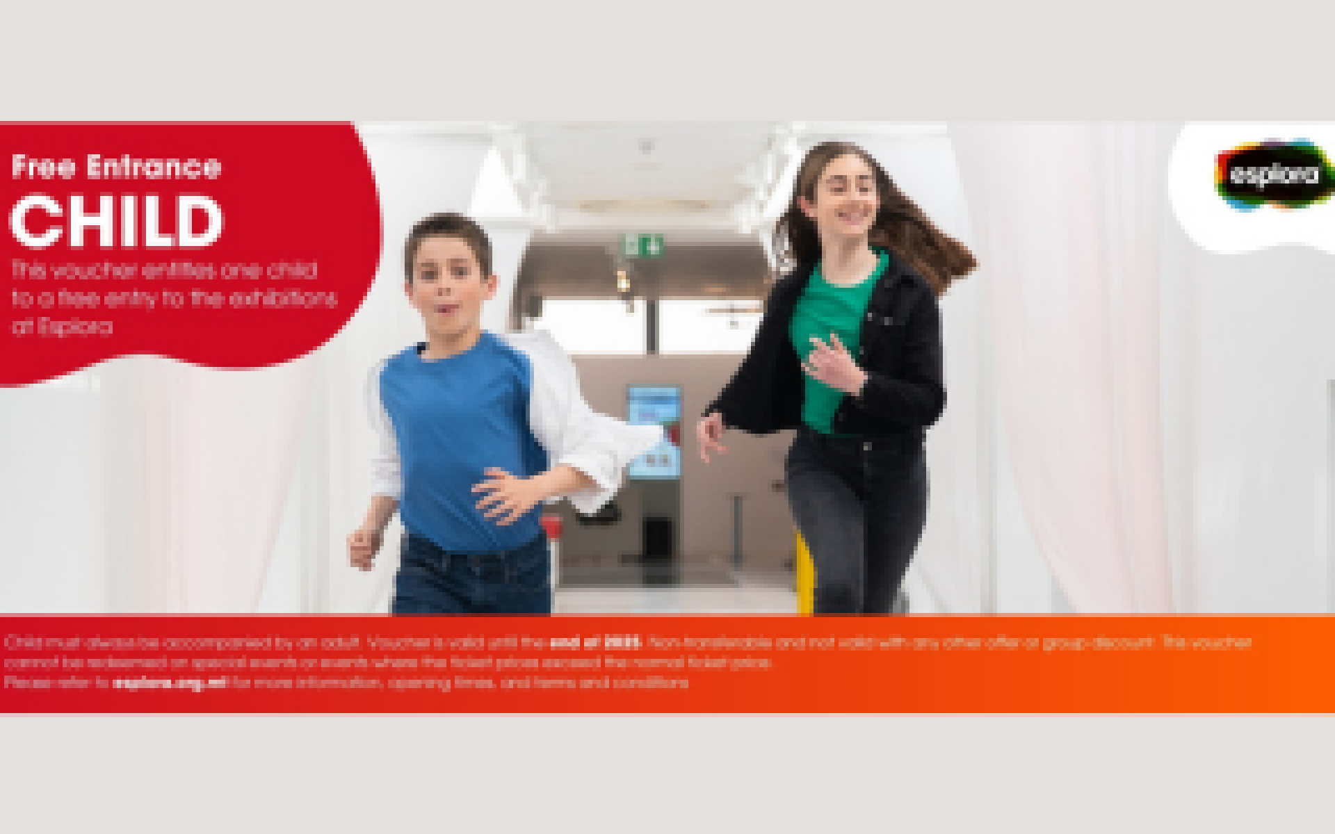 Esplora Interactive Science Center Freebies - Malta Entertainment Discounts & Offer  on Coupon Club.mt - 1 Free Child Entry Ticket 