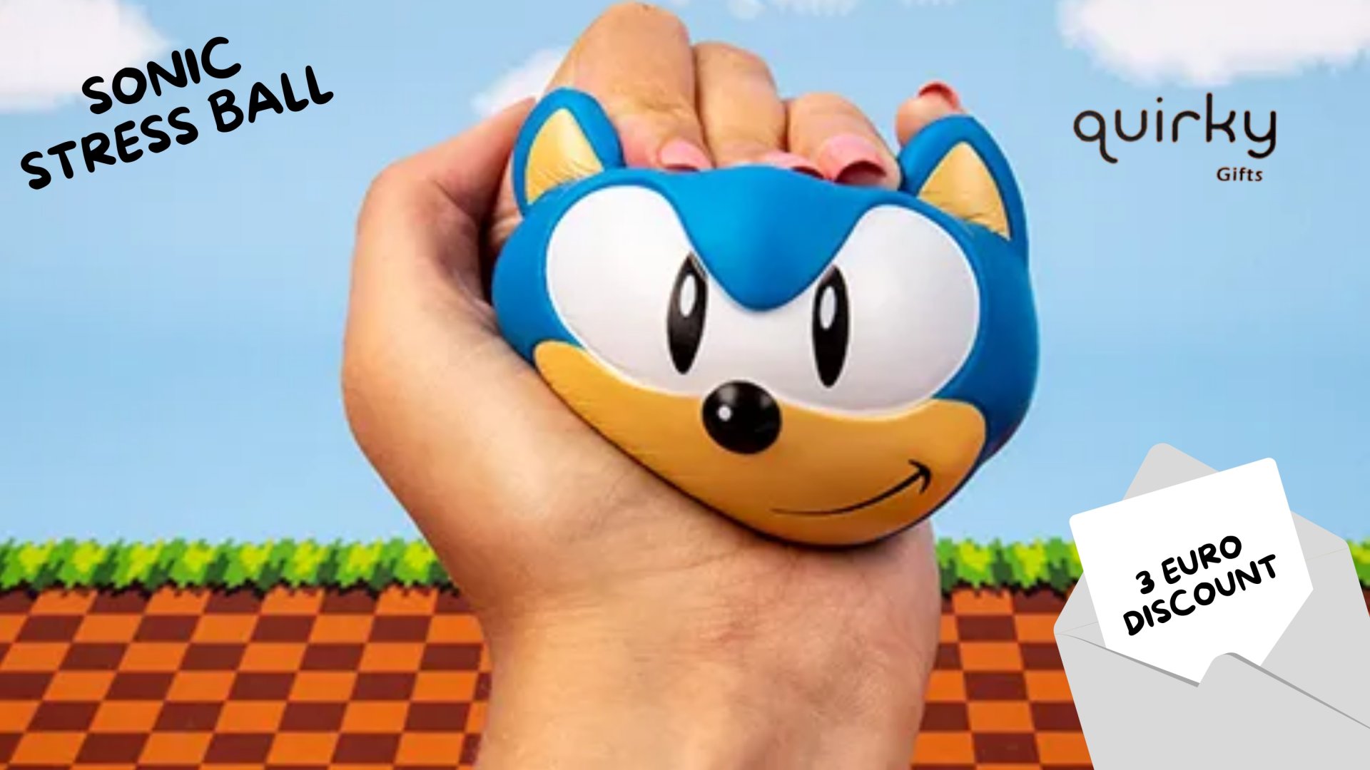 Quirky Gifts  Specials - Malta Shopping Discounts & Offer on Coupon Club.mt - €3 Discount on 'Sonic Stress Ball'