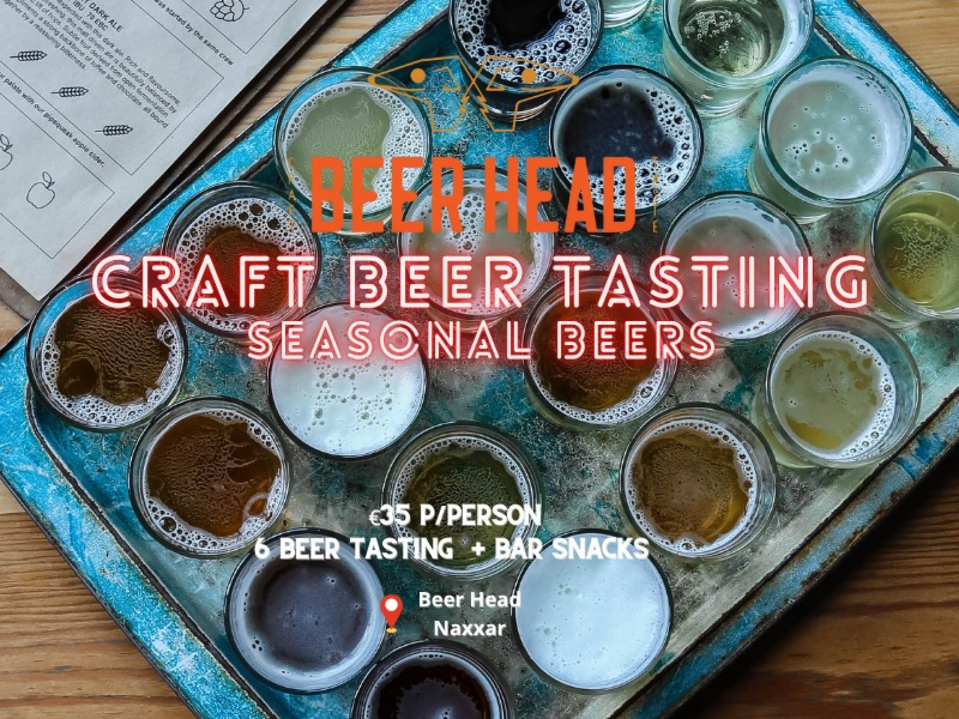 Beerhead Specials - Malta Food & Drink Discounts & Offer on Coupon Club.mt - Buy 1 & get 1 Free on Beer Tasting